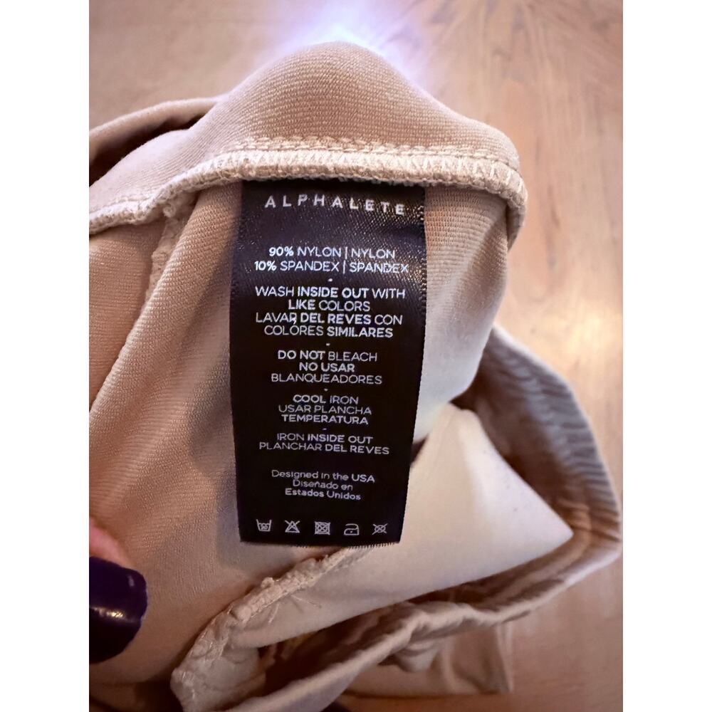Alphalete men’s premium V2 khaki stretch joggers size wmdium - Picture 8 of 8